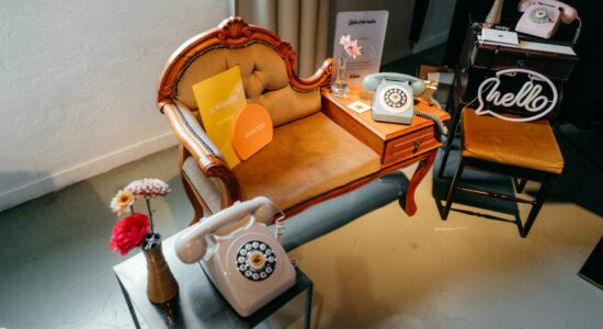 scénographie pour téléphone livre d'or audio Lyon